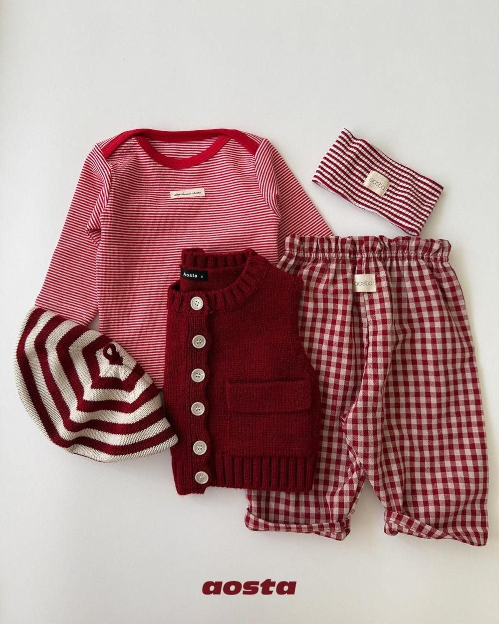 Knit Cookie Vest [Aosta]（2026AW） 9