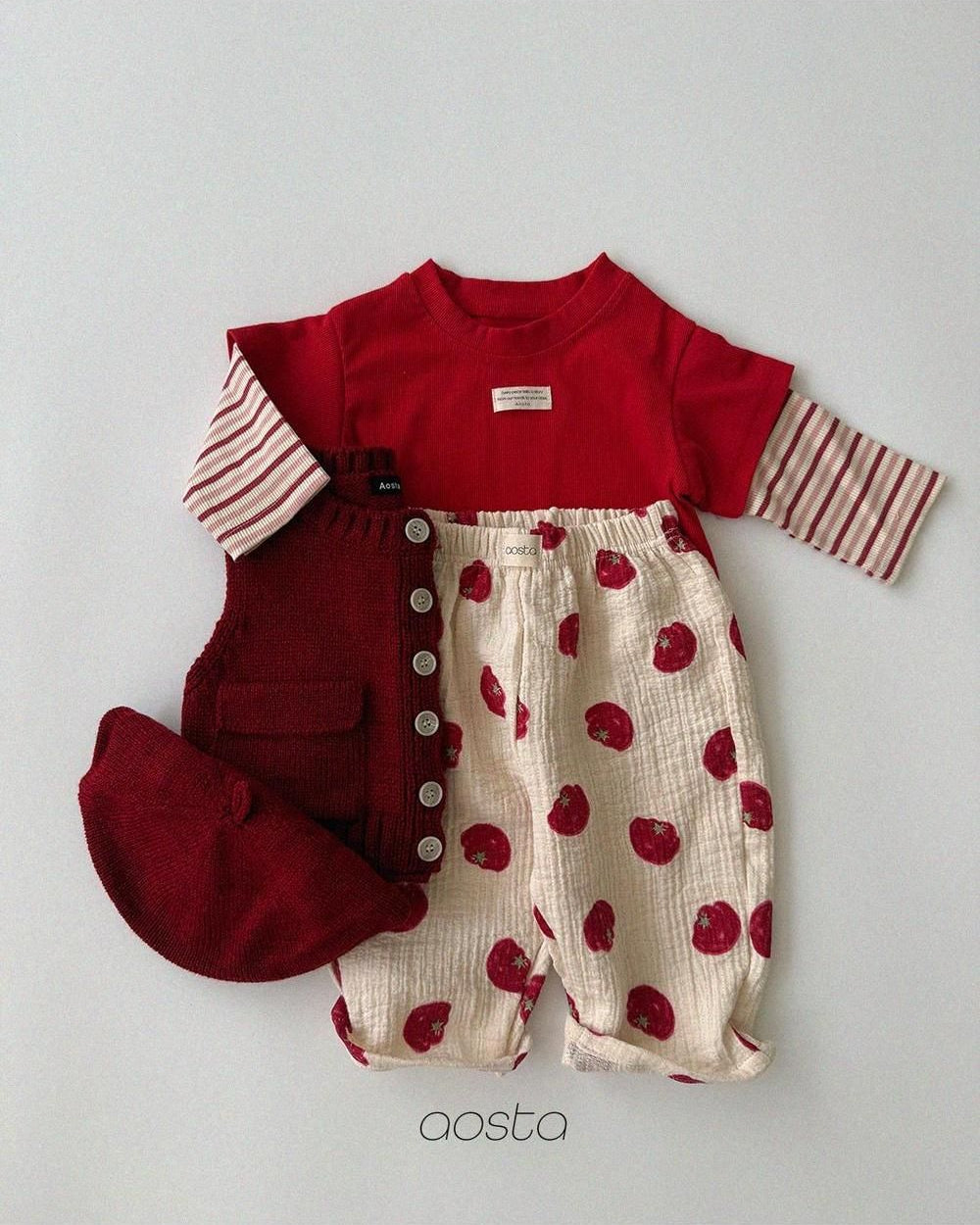 Knit Cookie Vest [Aosta]（2026AW） 14