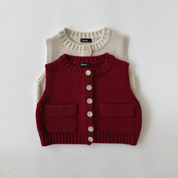 Knit Cookie Vest [Aosta]（2026AW） 1