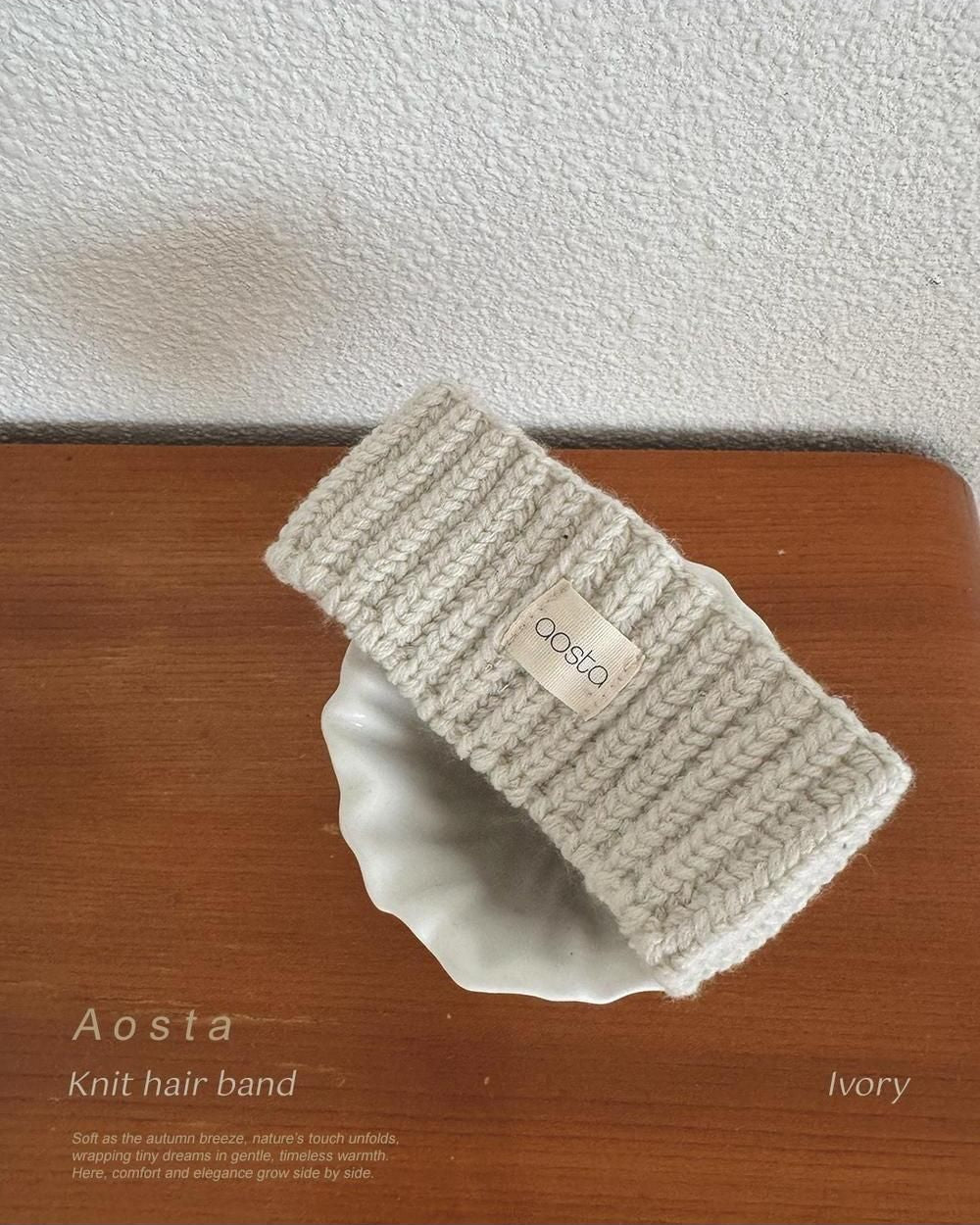 Knit Cookie Headband [Aosta]（2026AW） 15