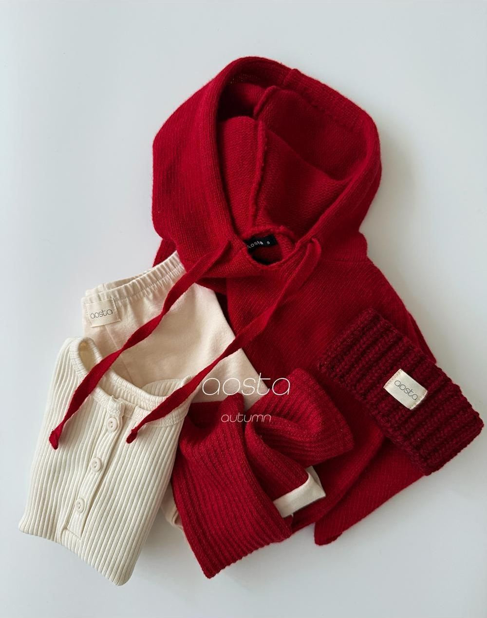 Knit Cookie Hoodie [Aosta]（2026AW） 9
