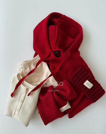 Knit Cookie Hoodie [Aosta]（2026AW） 9