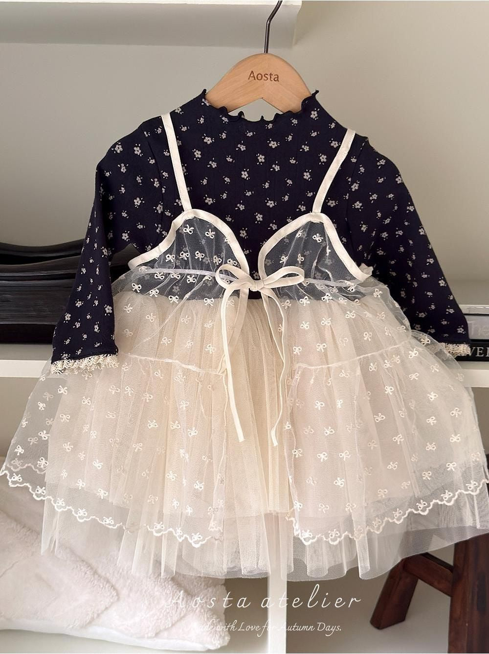 Ribbon Open Dress [Aosta]（2026AW） 7