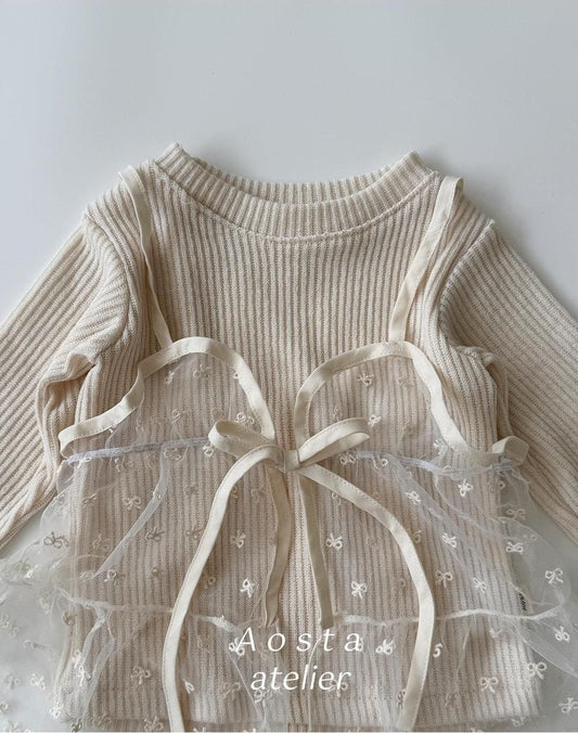 Ribbon Open Dress [Aosta]（2026AW） 20