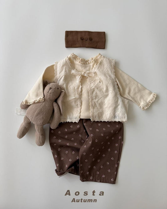 Lace Open Vest [Aosta]（2026AW） 5