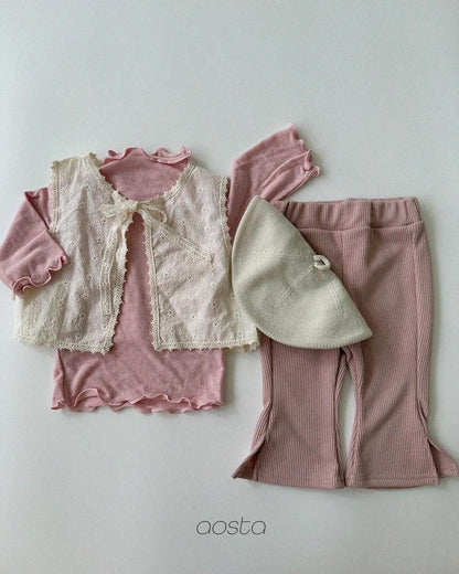 Lace Open Vest [Aosta]（2026AW） 11