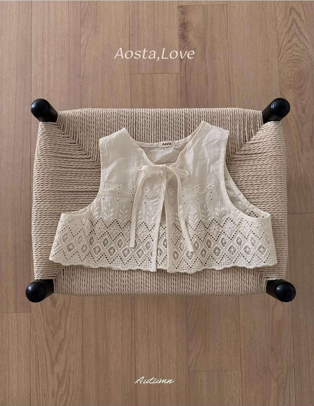 Lace Jenny Open Vest [Aosta]（2026AW） 6