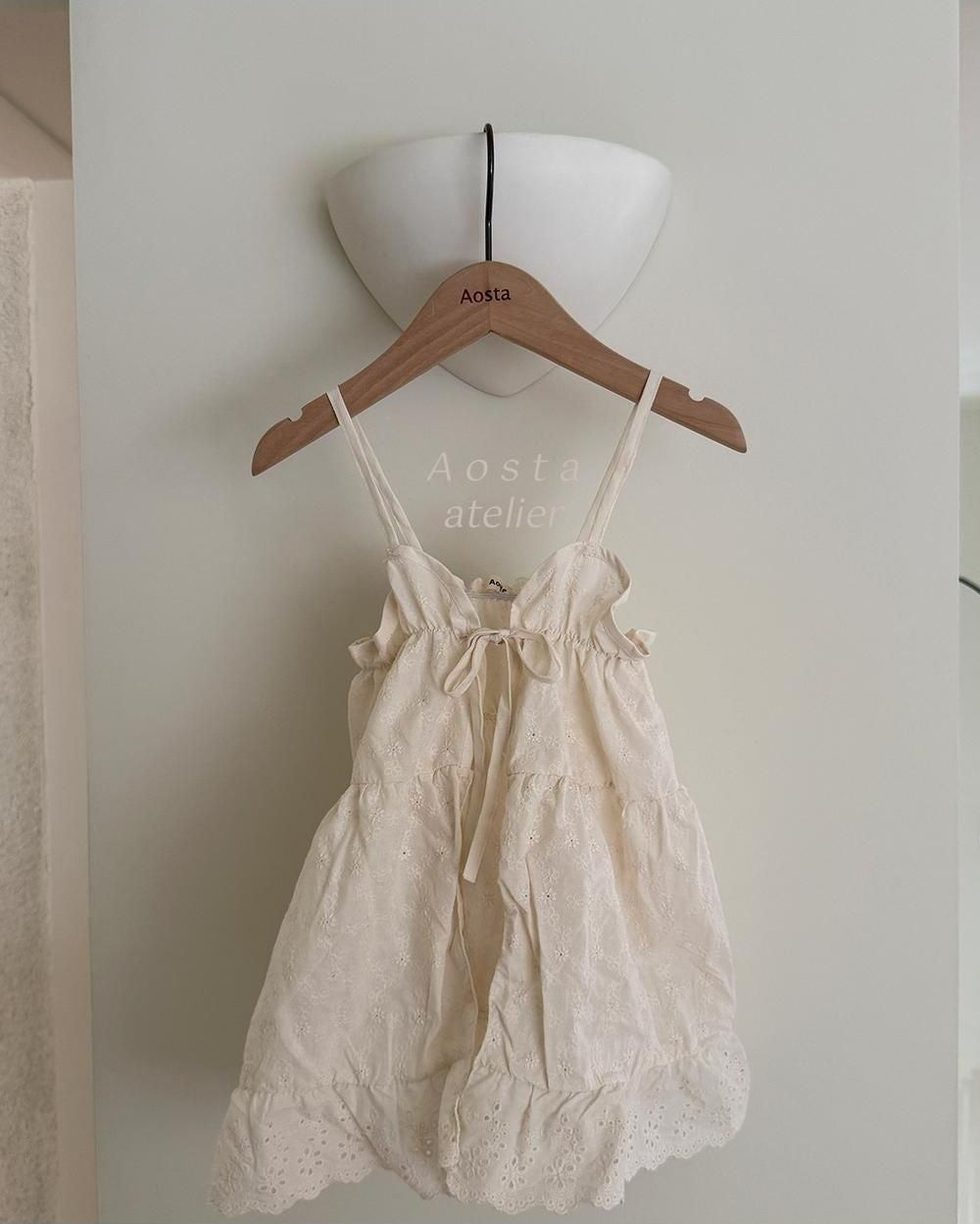 Lace Cotton Open Dress [Aosta]（2026AW） 4