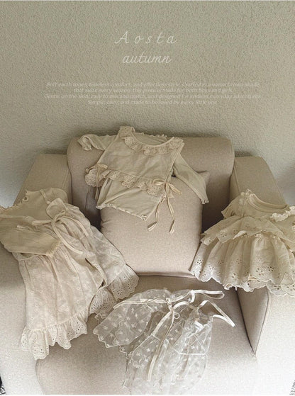 Lace Cotton Open Dress [Aosta]（2026AW） 8
