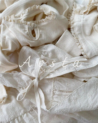 Lace Cotton Open Dress [Aosta]（2026AW） 9