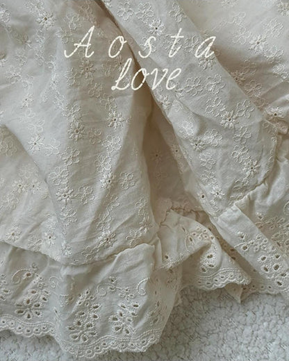 Lace Cotton Open Dress [Aosta]（2026AW） 11