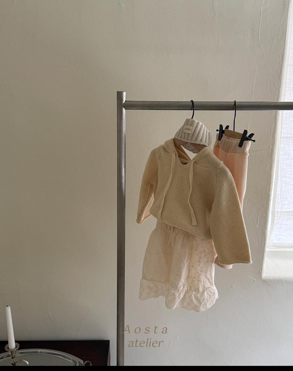 Lace Cotton Open Dress [Aosta]（2026AW） 15
