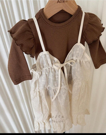 Lace Cotton Open Dress [Aosta]（2026AW） 16