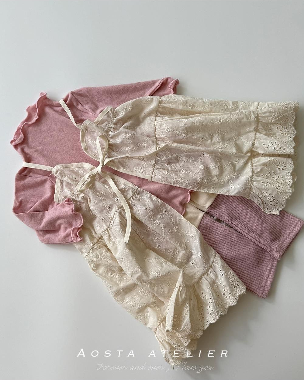 Lace Cotton Open Dress [Aosta]（2026AW） 18