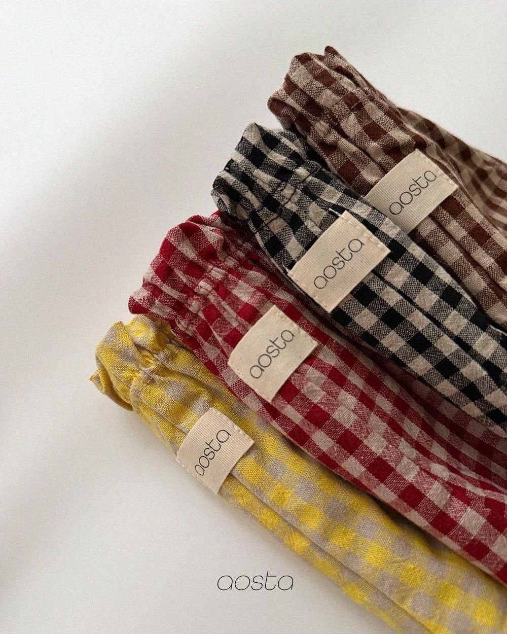Caramel Check Pants [Aosta]（2026AW） 5