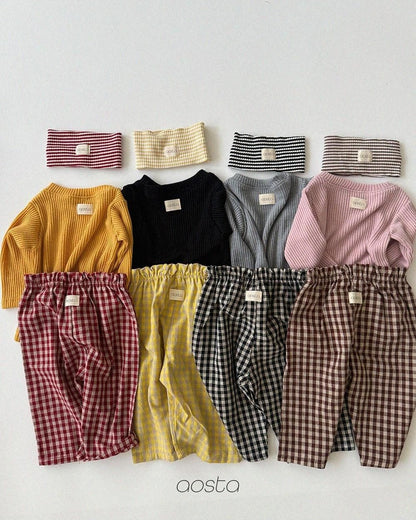 Caramel Check Pants [Aosta]（2026AW） 8