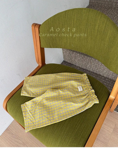 Caramel Check Pants [Aosta]（2026AW） 10