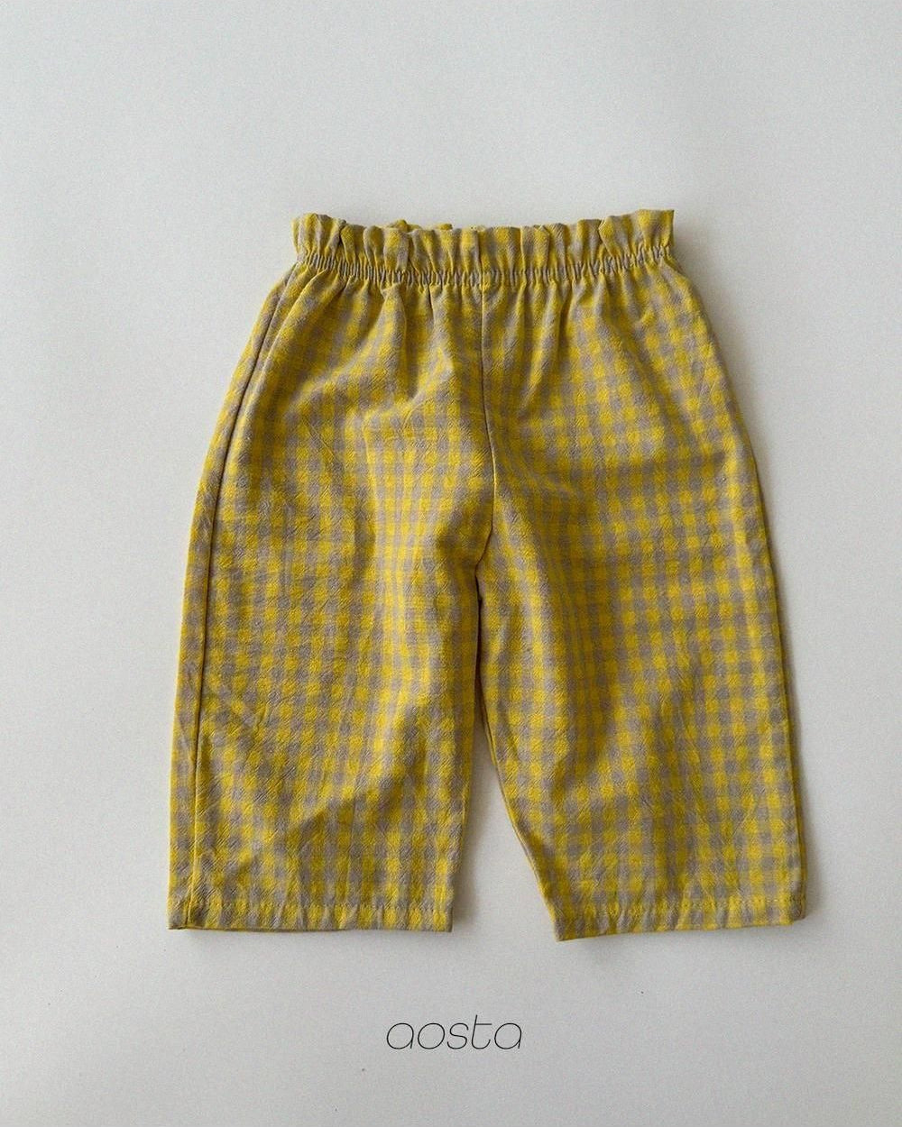 Caramel Check Pants [Aosta]（2026AW） 12