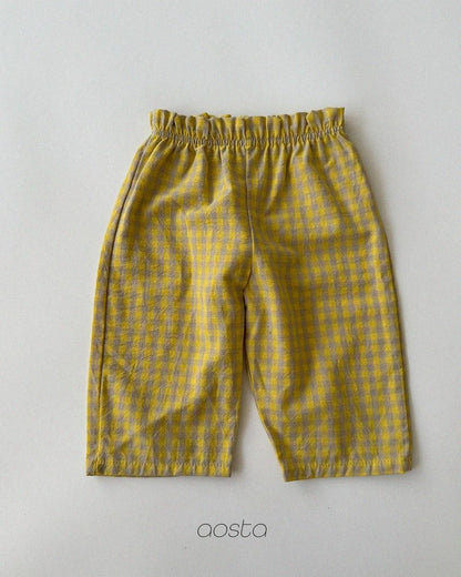 Caramel Check Pants [Aosta]（2026AW） 12
