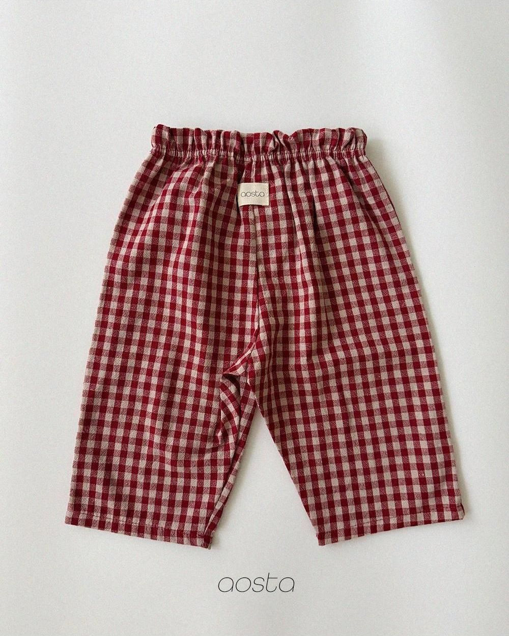 Caramel Check Pants [Aosta]（2026AW） 13