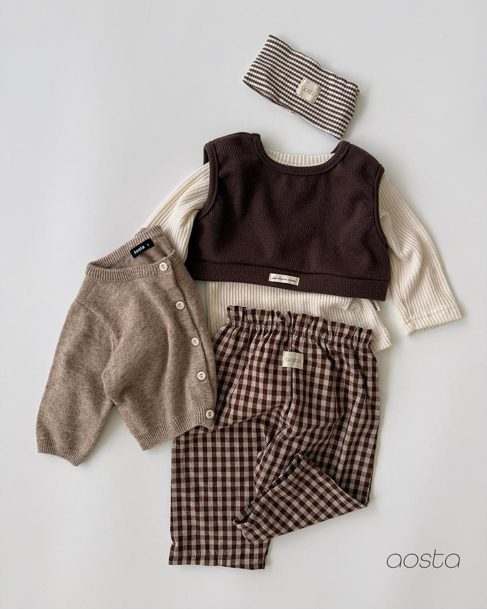 Caramel Check Pants [Aosta]（2026AW） 18