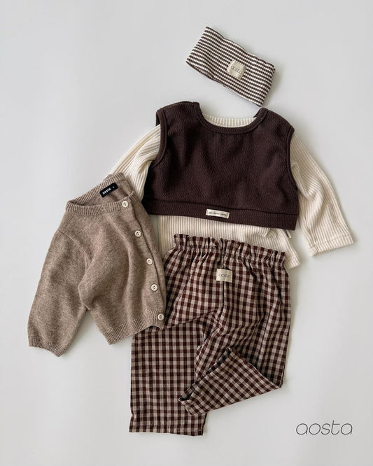 Caramel Check Pants [Aosta]（2026AW） 18