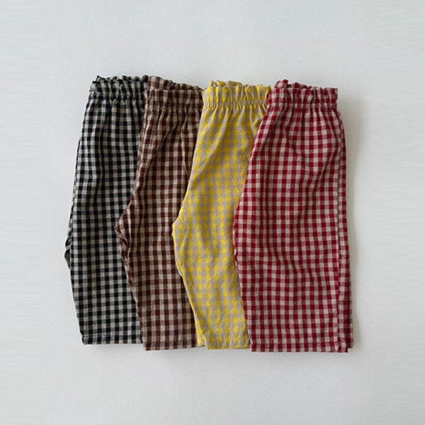 Caramel Check Pants [Aosta]（2026AW） 1