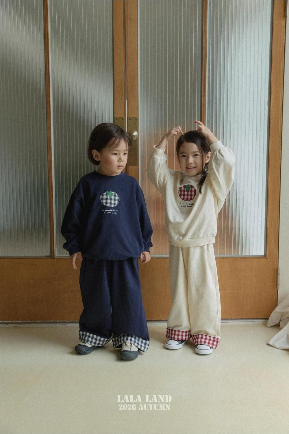 Check Color Block Pants [LALALAND]（2026AW） 9