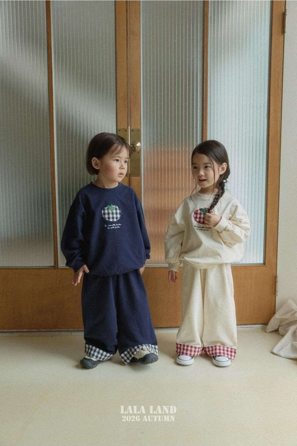 Check Color Block Pants [LALALAND]（2026AW） 12