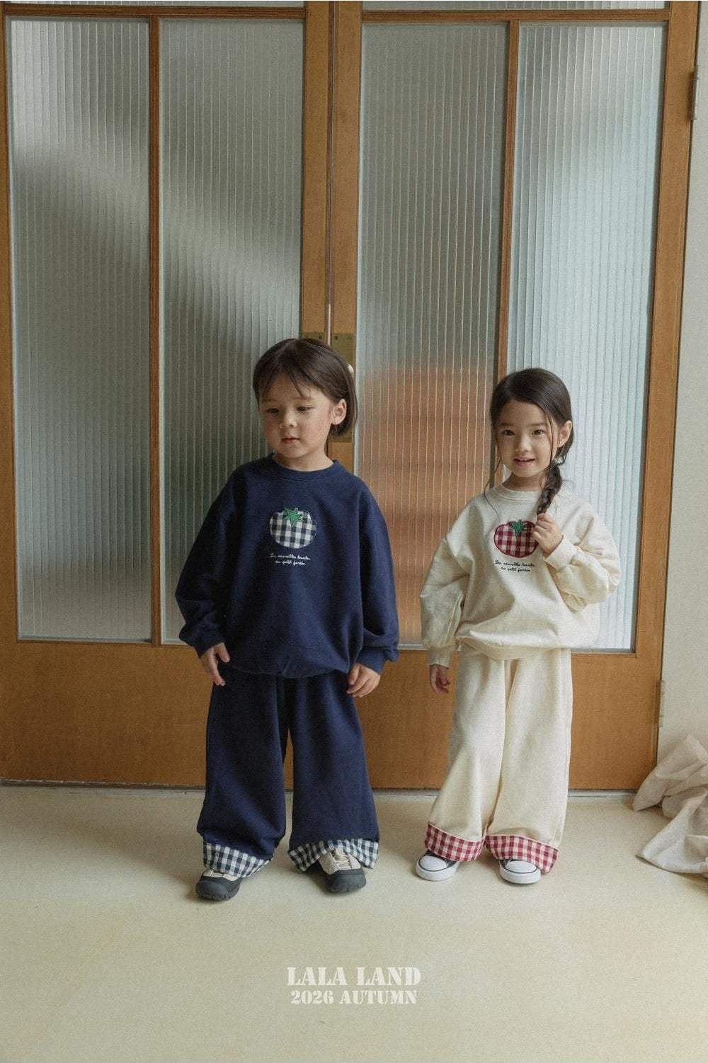 Check Color Block Pants [LALALAND]（2026AW） 13