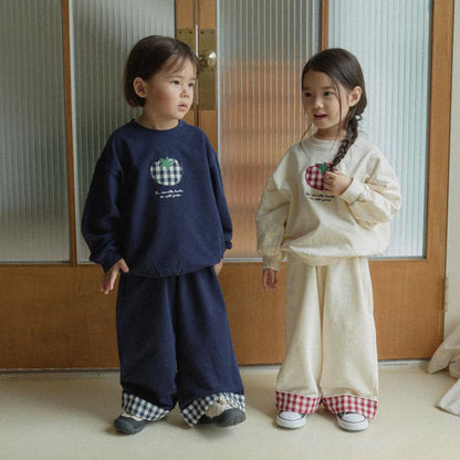 Check Color Block Pants [LALALAND]（2026AW） 1