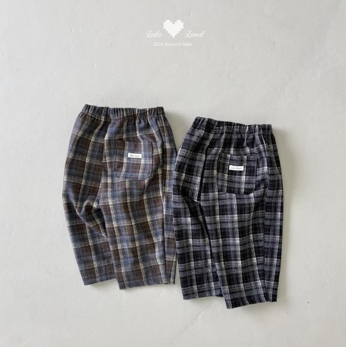Fancy Check Pants [LALALAND]（2026AW） 1