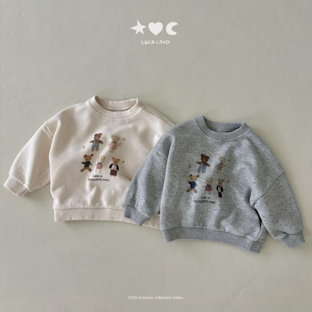 Baby Bear Friends Sweatshirt [LALALAND]（2026AW） 5