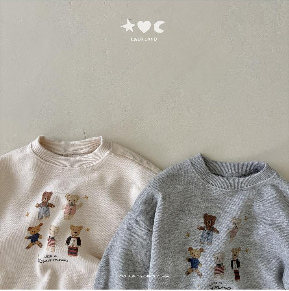 Baby Bear Friends Sweatshirt [LALALAND]（2026AW） 6