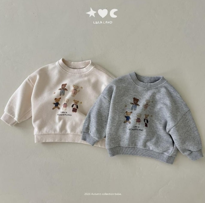 Baby Bear Friends Sweatshirt [LALALAND]（2026AW） 1