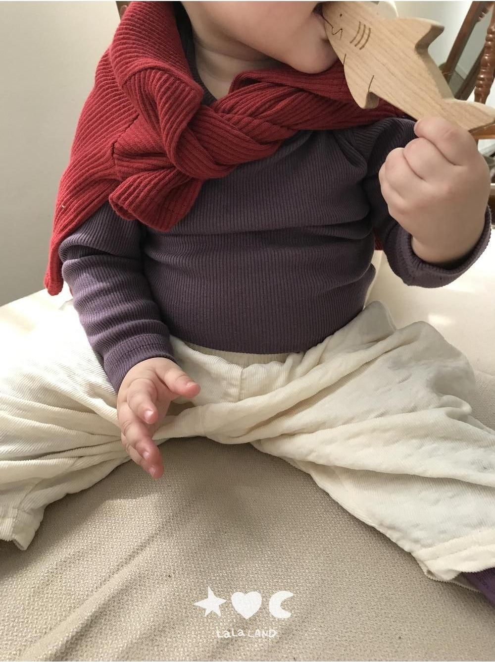 Baby Macaron Ribbed Tee [LALALAND]（2026AW） 8
