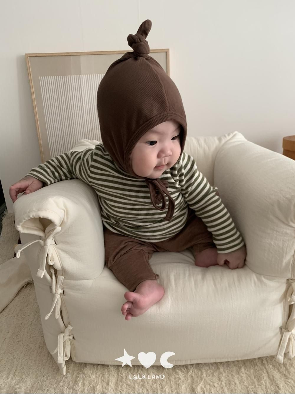 Baby Stripe Chewy Tee [LALALAND]（2026AW） 12