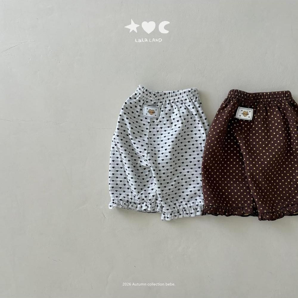 Baby Heart Dot Frill Pants [LALALAND]（2026AW） 6