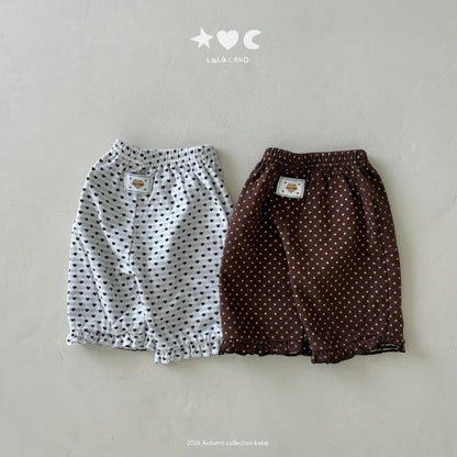 Baby Heart Dot Frill Pants [LALALAND]（2026AW） 2