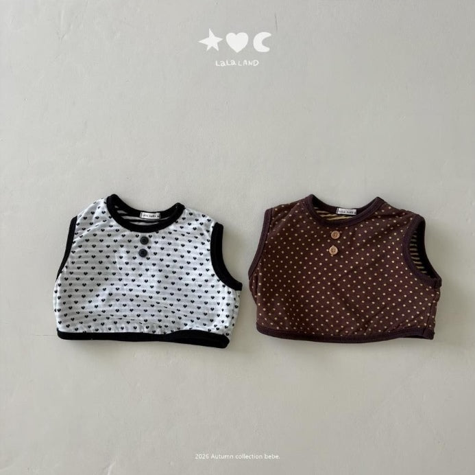 Baby Heart Dot Vest [LALALAND]（2026AW） 1