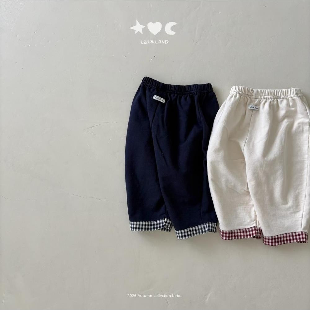 Baby Check Flare Pants [LALALAND]（2026AW） 5