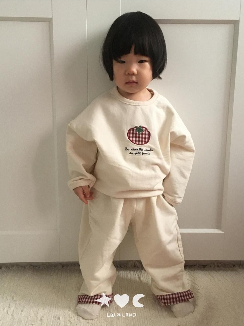 Baby Check Flare Pants [LALALAND]（2026AW） 23