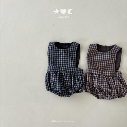 Baby Check Romper [LALALAND]（2026AW） 6