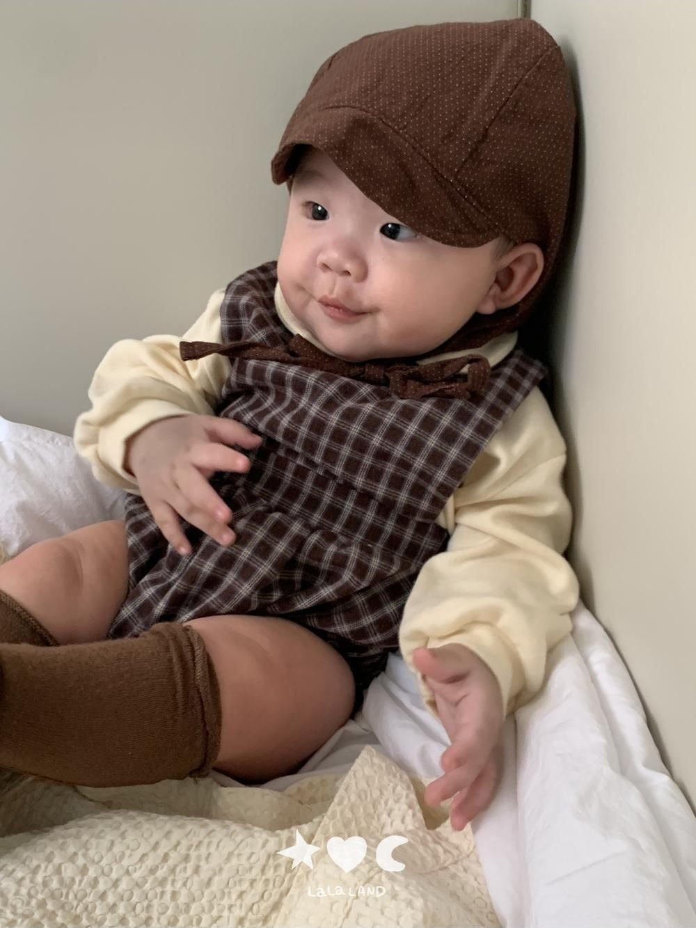 Baby Check Romper [LALALAND]（2026AW） 12