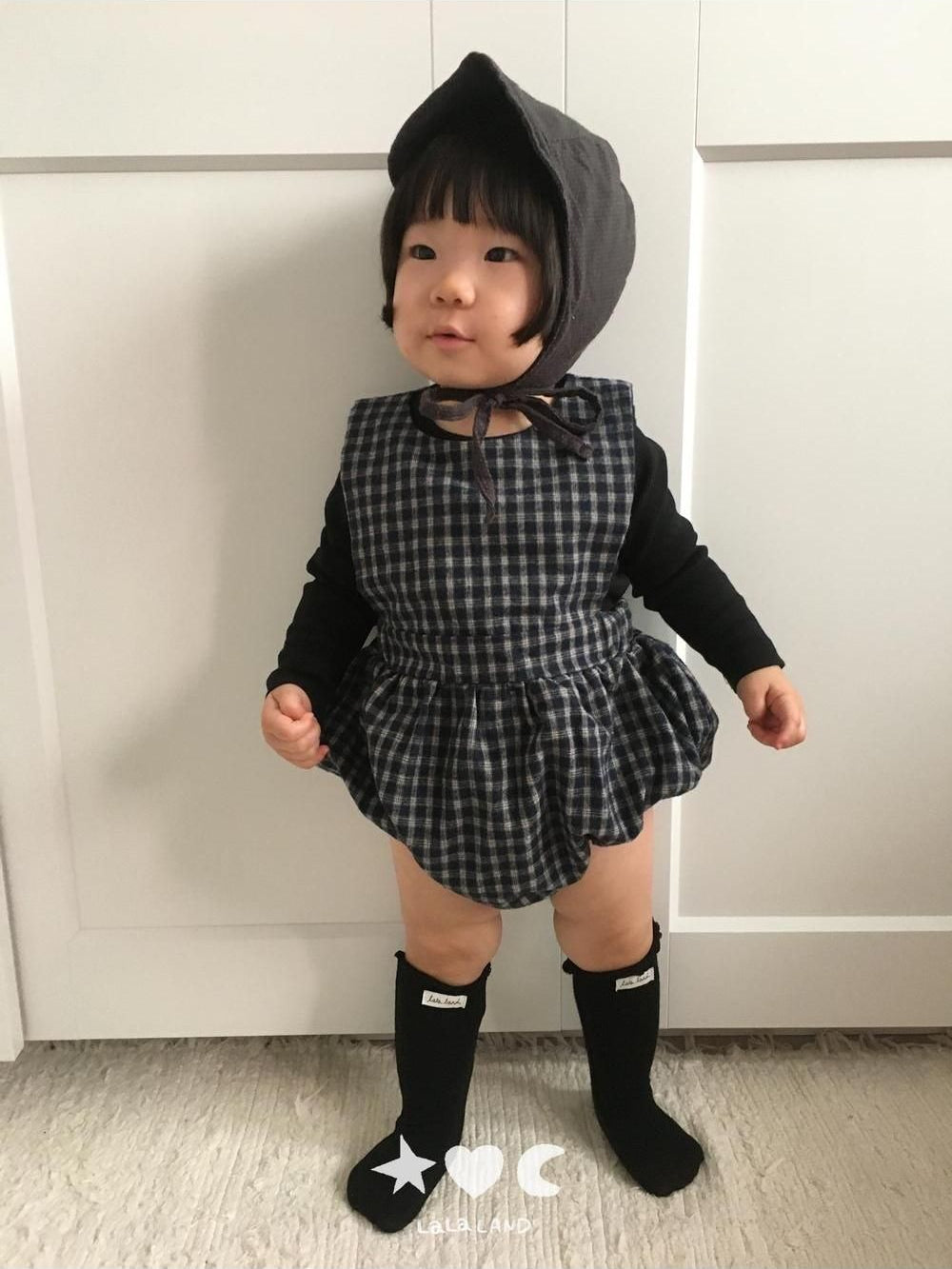 Baby Check Romper [LALALAND]（2026AW） 15