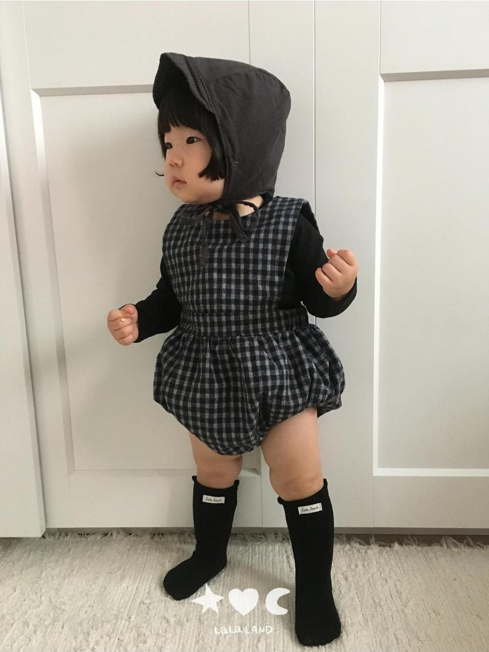 Baby Check Romper [LALALAND]（2026AW） 22