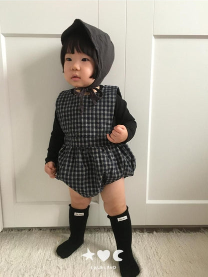 Baby Check Romper [LALALAND]（2026AW） 24
