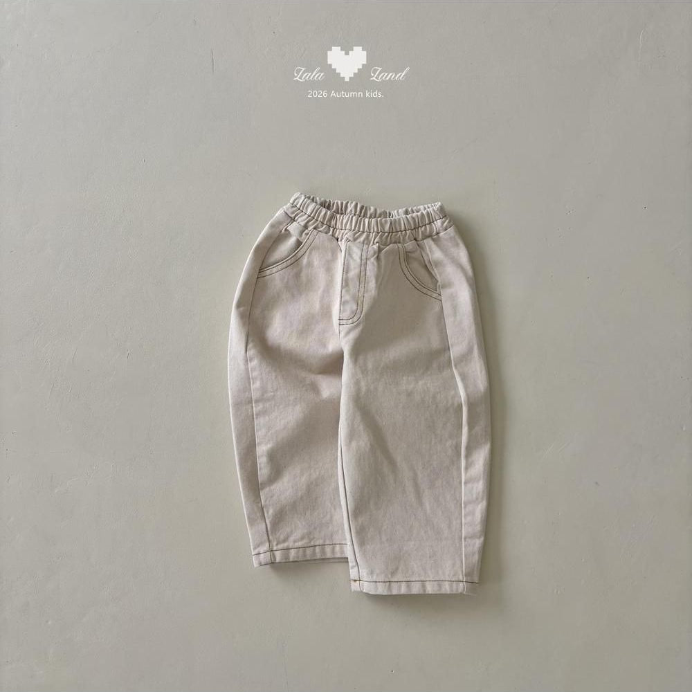 Wide Curved Denim Natural [LALALAND]（2026AW） 6