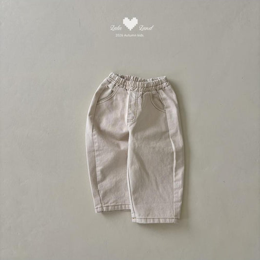 Wide Curved Denim Natural [LALALAND]（2026AW） 6