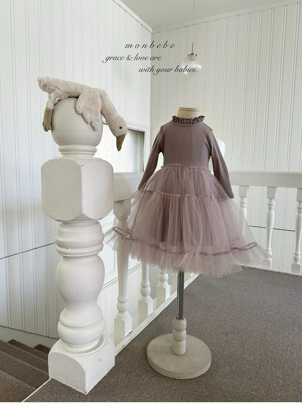 Ribbed Shasha Dress [monbebe]（2026AW） 3